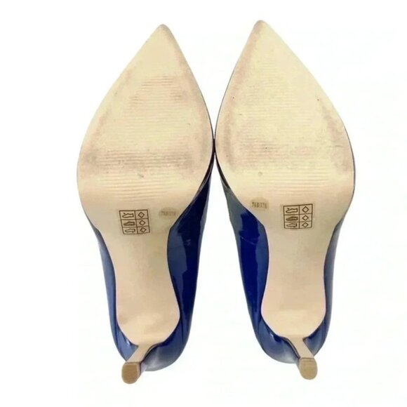 BCGBeneration Pointy Toe Pumps High Heel Platform Stilettos Cobalt Blue Size 7 - Picture 10 of 16